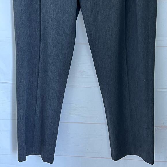 LL Bean Mens Chino Pants Size 38 Classic Fit Flat Front Gray 100% Cotton Pleated - Picture 7 of 14